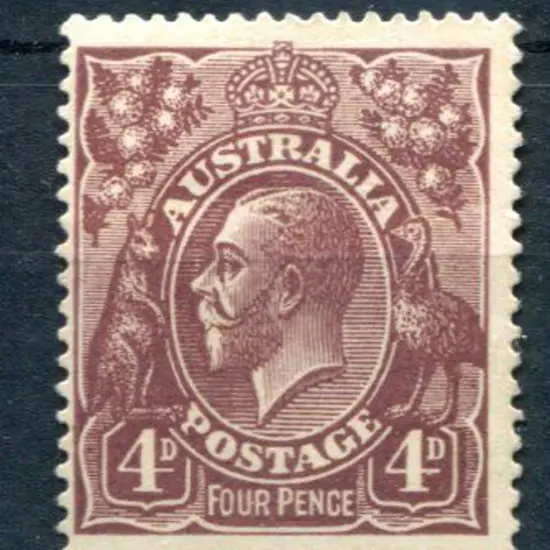 1920-21 Colour Trials 1920 (31st Dec) 4d brown ...
