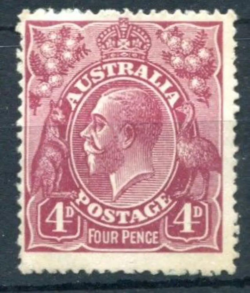 1920-21 Colour Trials 1920 (31st Dec) 4d reddish ... Image 1++