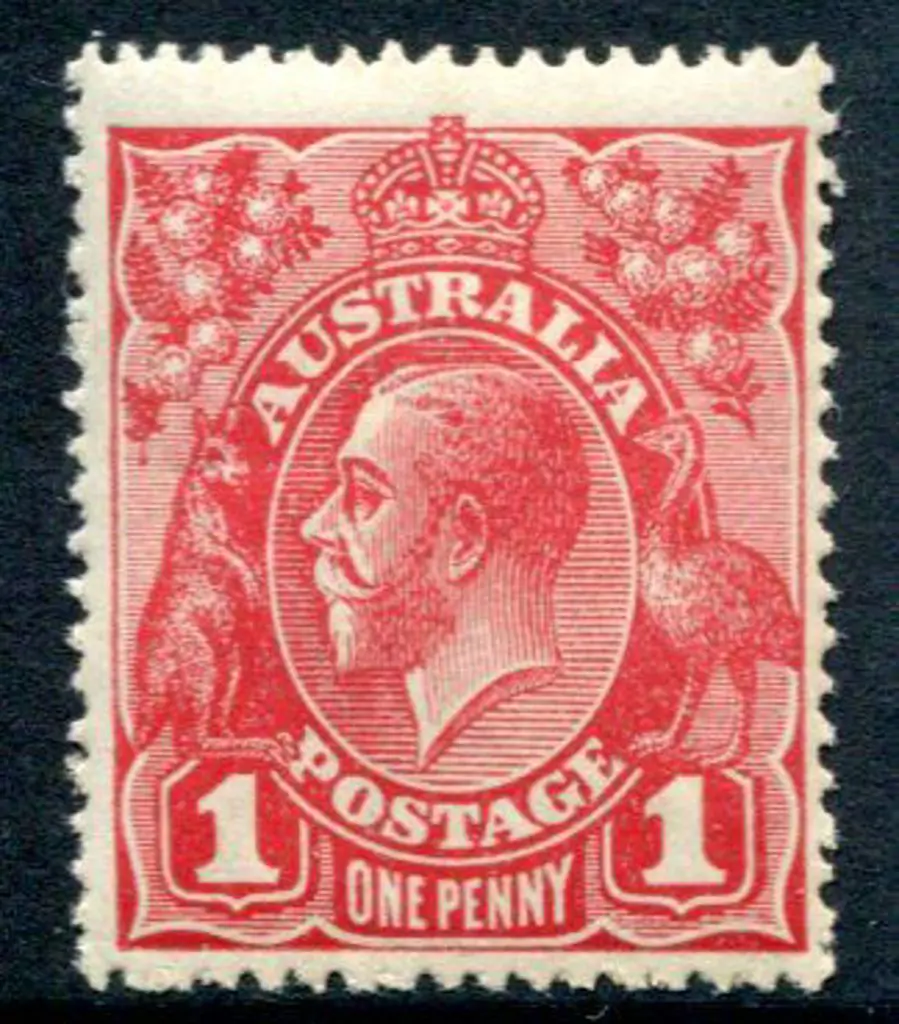 1914-20 Single watermark 1d brownish-rose (G23½). ... Image 1++