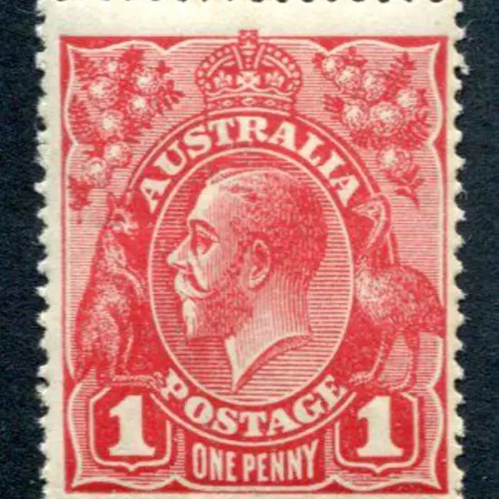1914-20 Single watermark 1d brownish-rose (G23½). ...
