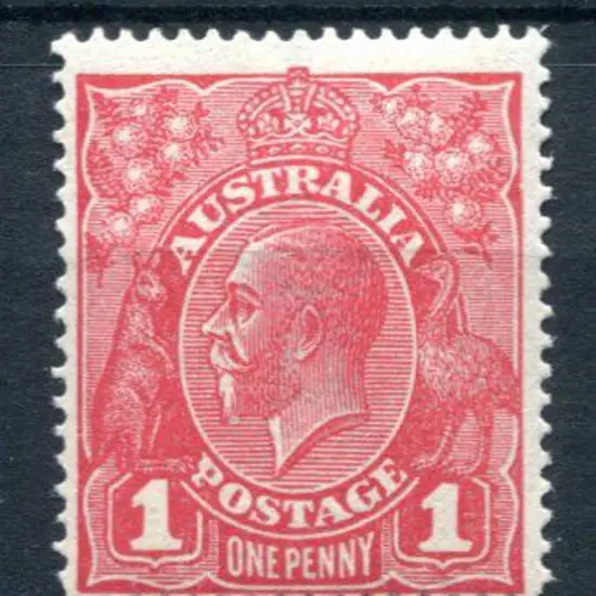 1914-20 Single watermark 1d carmine red, Die III. ...