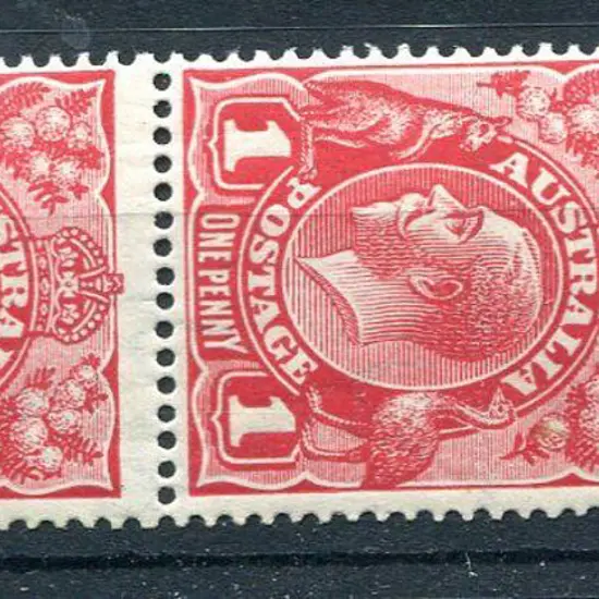 1914-20 Single watermark 1d carmine-red as above ...