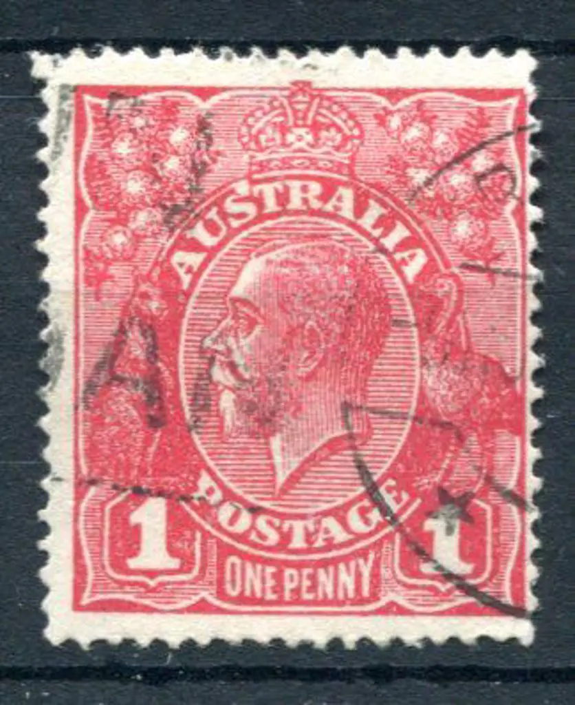 1914-20 Single watermark 1d carmine-red with ... Image 1++
