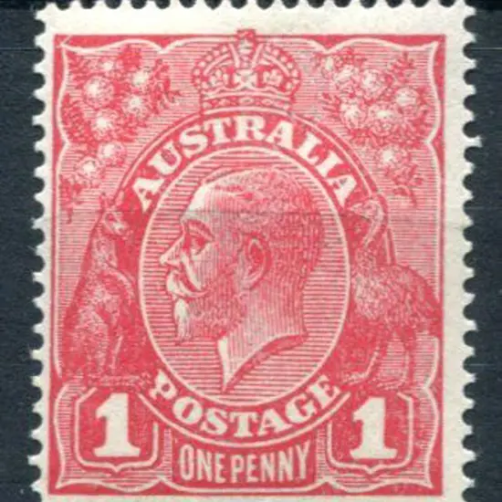 1914-20 Single watermark 1d carmine-red, Die III ...