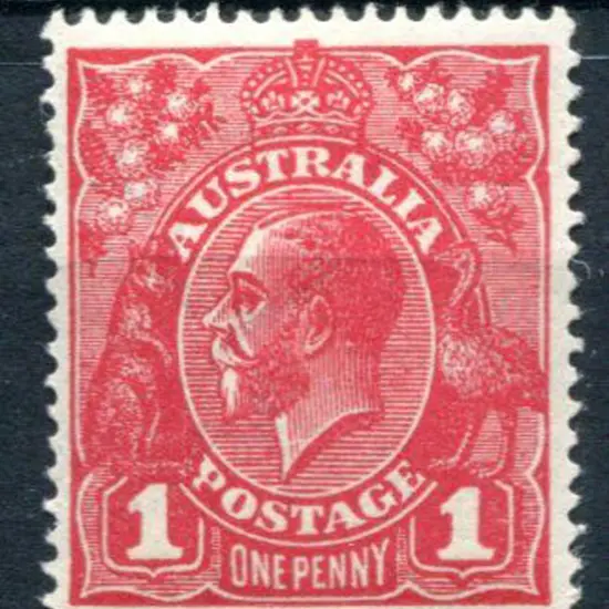 1914-20 Single watermark 1d carmine-red, Die III ...