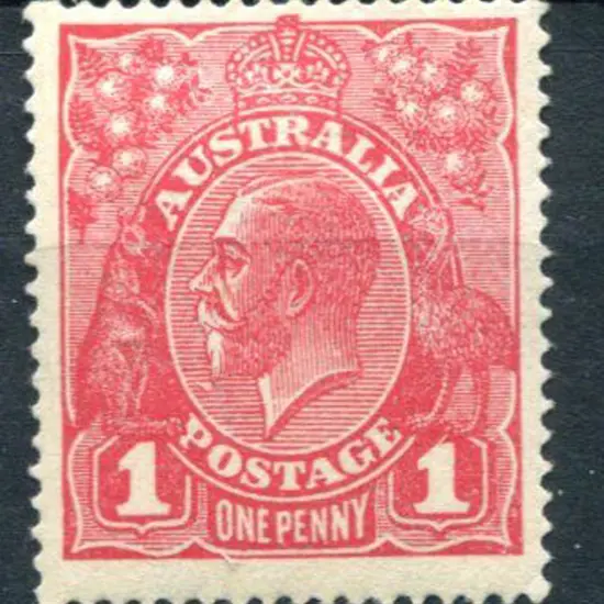 1914-20 Single watermark 1d carmine-red, Die III ...