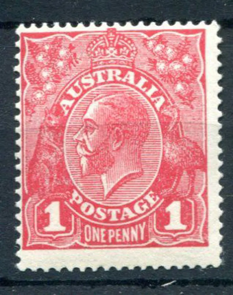 1914-20 Single watermark 1d carmine-red, Die III. ... Image 1++