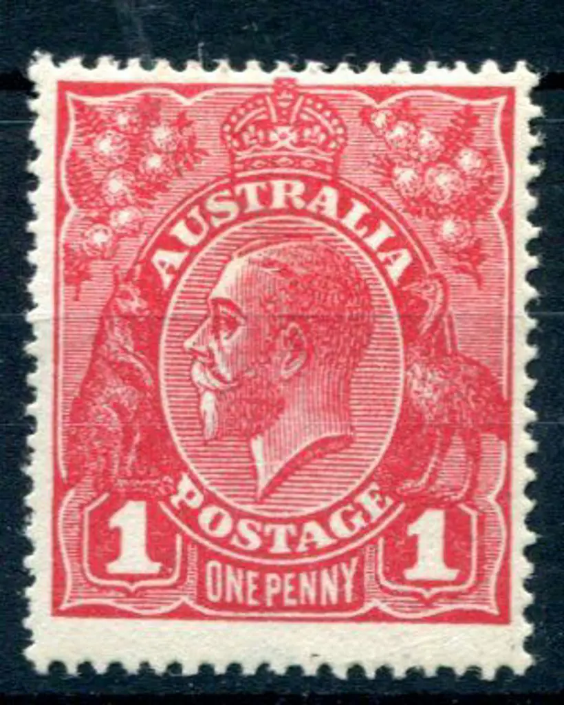 1914-20 Single watermark 1d deep bright red, Die ... Image 1++