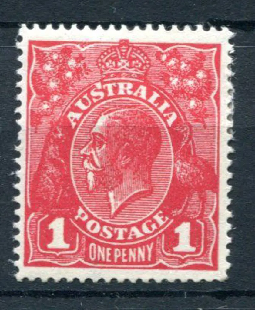 1914-20 Single watermark 1d deep red, Die III with ... Image 1++