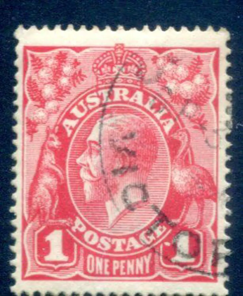 1914-20 Single watermark 1d orange-red (G24½) with ... Image 1++