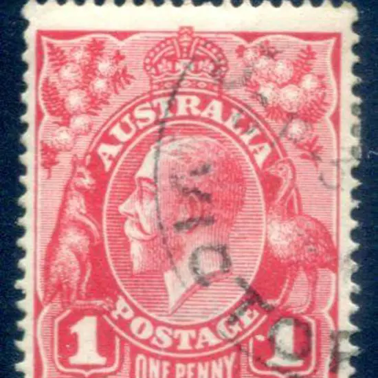 1914-20 Single watermark 1d orange-red (G24½) with ...