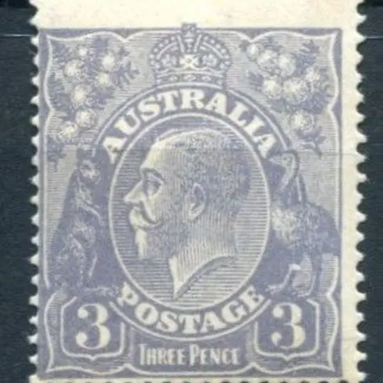 1914-20 Single watermark 3d pale dull violet-blue ...