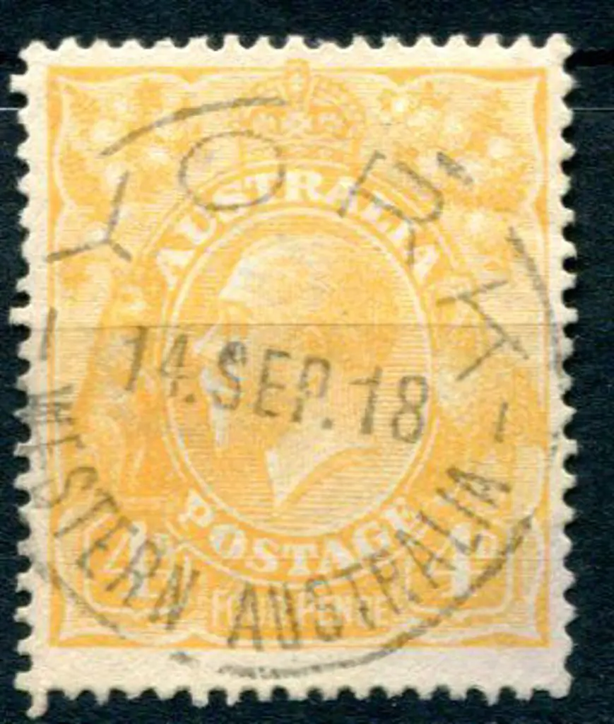 1914-20 Single watermark 4d buff-orange with ... Image 1++