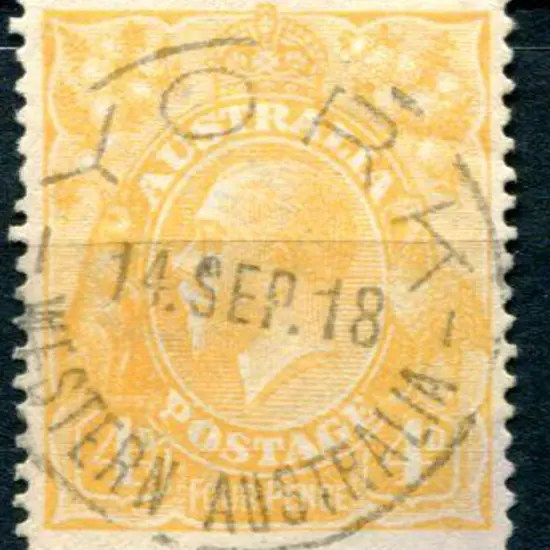 1914-20 Single watermark 4d buff-orange with ...