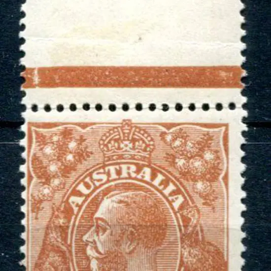 1914-20 Single watermark 5d chestnut with inverted ...