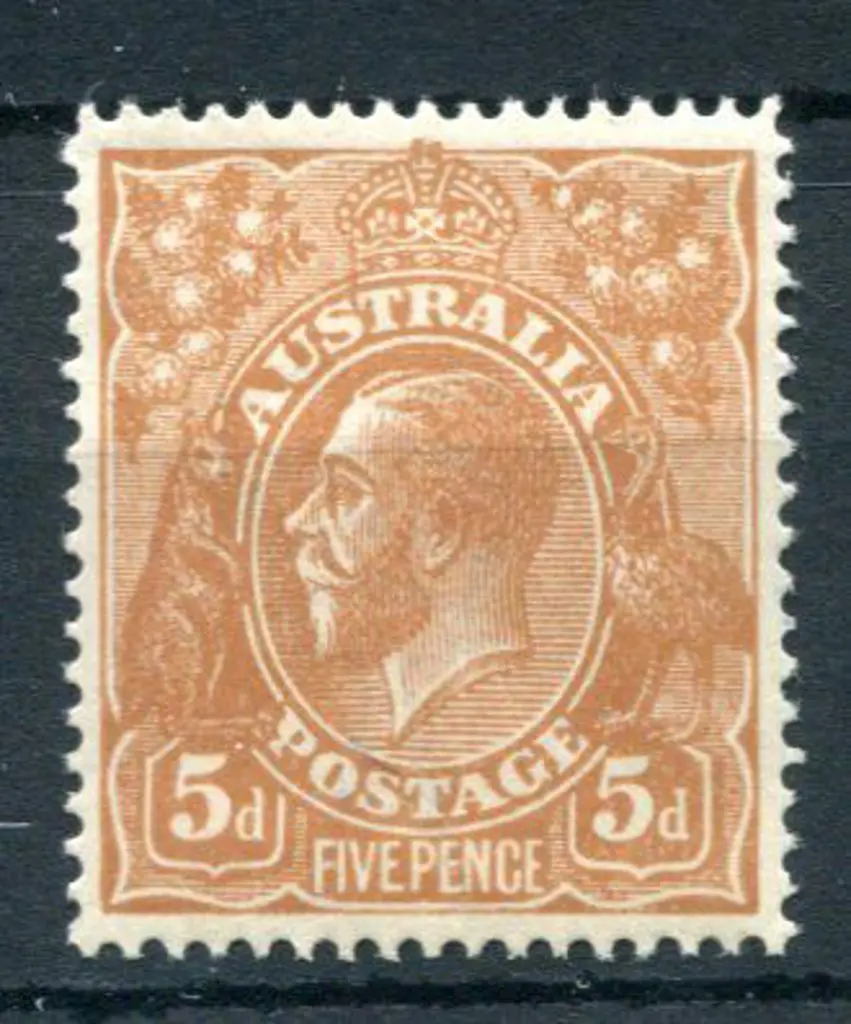 1914-20 Single watermark 5d chestnut, SLP with ... Image 1++