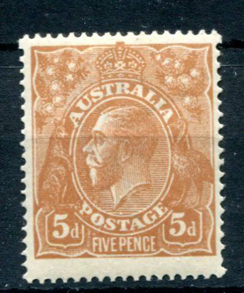 1914-20 Single watermark 5d orange-brown with ... Image 1++