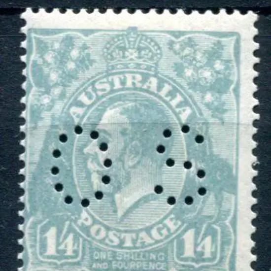 1914-20 Single watermark 1/4d greyish-blue, single ...