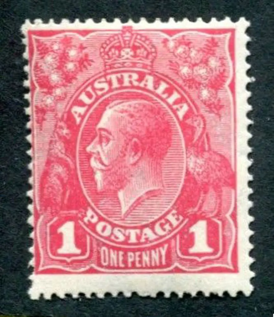 1918-20 Large Multiple Perf.14 1d carmine-pink ... Image 1++