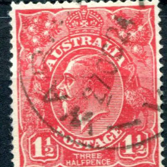 1924 No Wmk 1½d rose-red with "scratched electro" ...