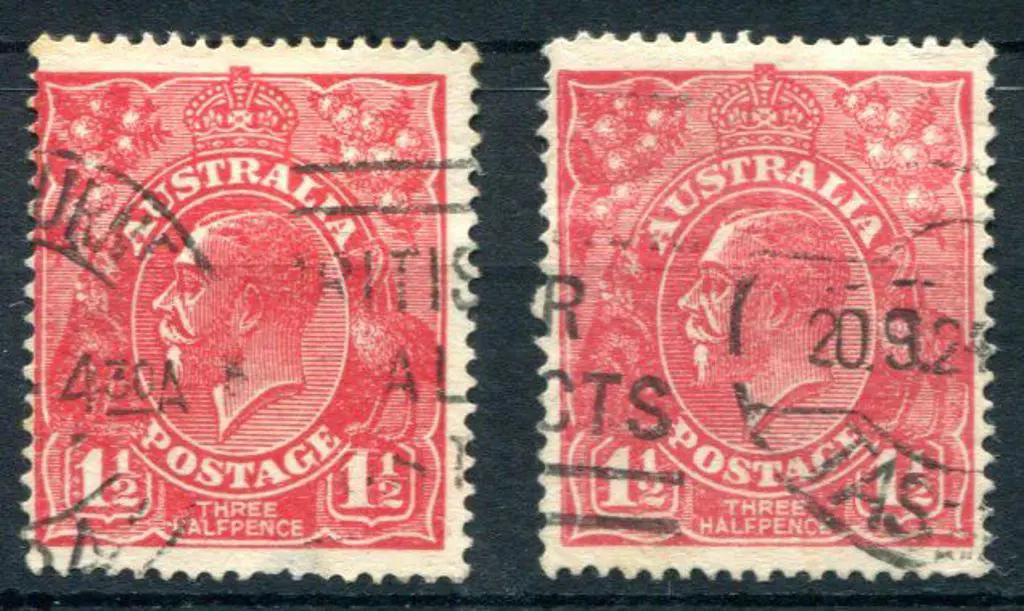 1924 No Wmk 1½d rose-red with "Two white flaws on ... Image 1++