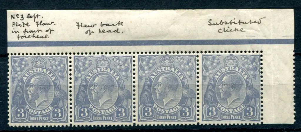 1926-30 Small Multiple Watermark Perf 13½x12½ 3d ... Image 1++