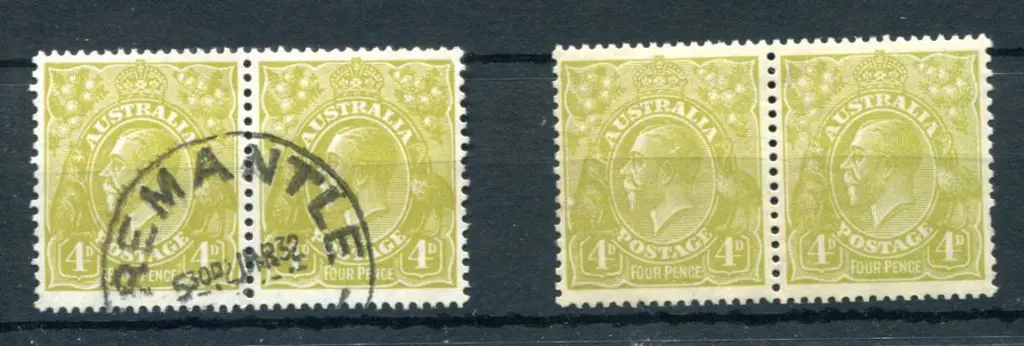 1926-30 Small Multiple Watermark Perf 13½x12½ 4d ... Image 1++