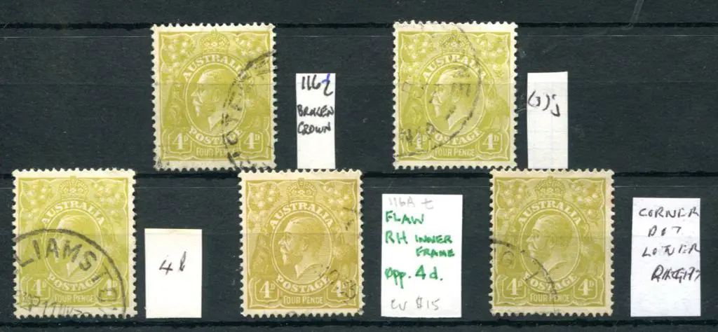 1926-30 Small Multiple Watermark Perf 13½x12½ 4d ... Image 1++