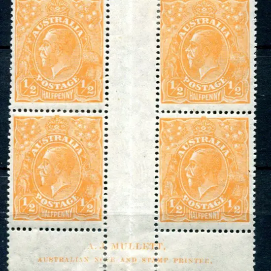 1926-30 Small Multiple Watermark Perf. 14 ½ orange ...