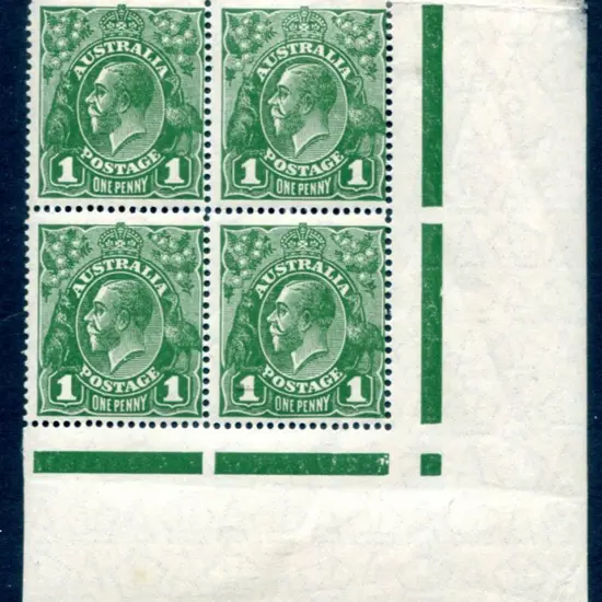1926-30 Small Multiple Watermark Perf. 14 1d green ...