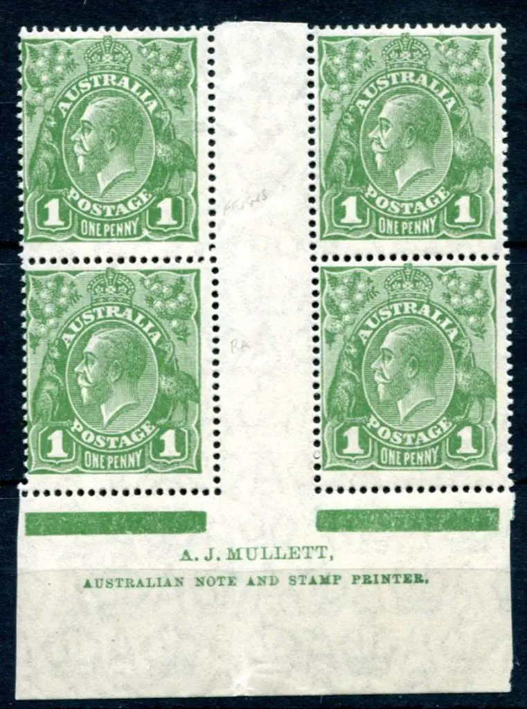 1926-30 Small Multiple Watermark Perf. 14 1d green ... Image 1++