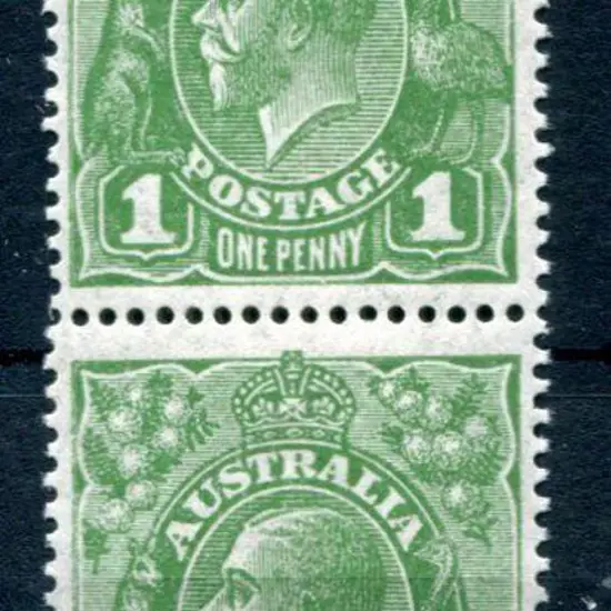 1926-30 Small Multiple Watermark Perf. 14 1d green ...