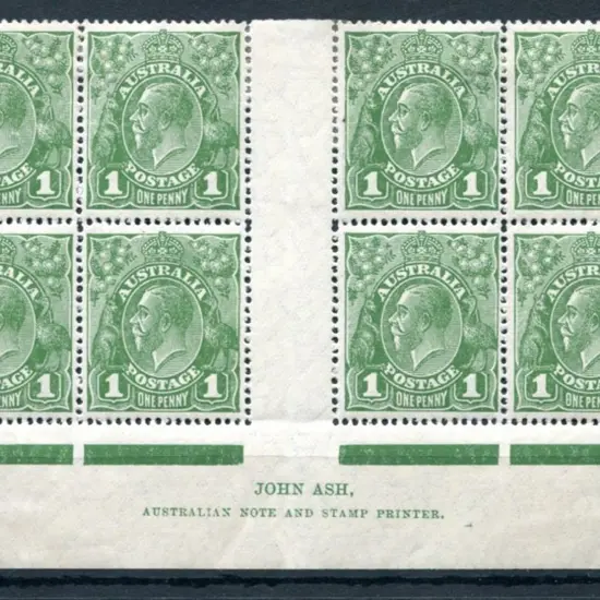 1926-30 Small Multiple Watermark Perf. 14 1d green ...