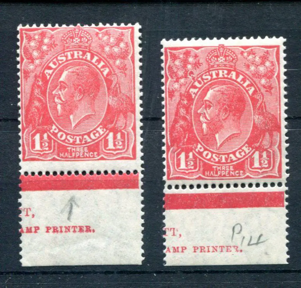 1926-30 Small Multiple Watermark Perf. 14 1½d red ... Image 1++