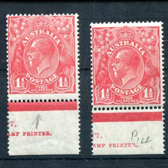 1926-30 Small Multiple Watermark Perf. 14 1½d red ...