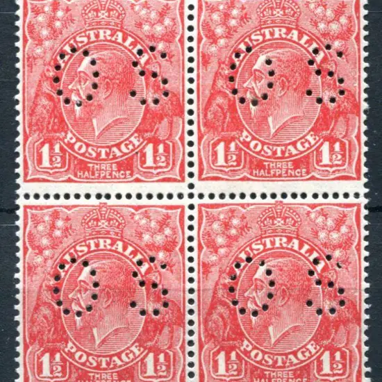 1926-30 Small Multiple Watermark Perf. 14 1½d red, ...