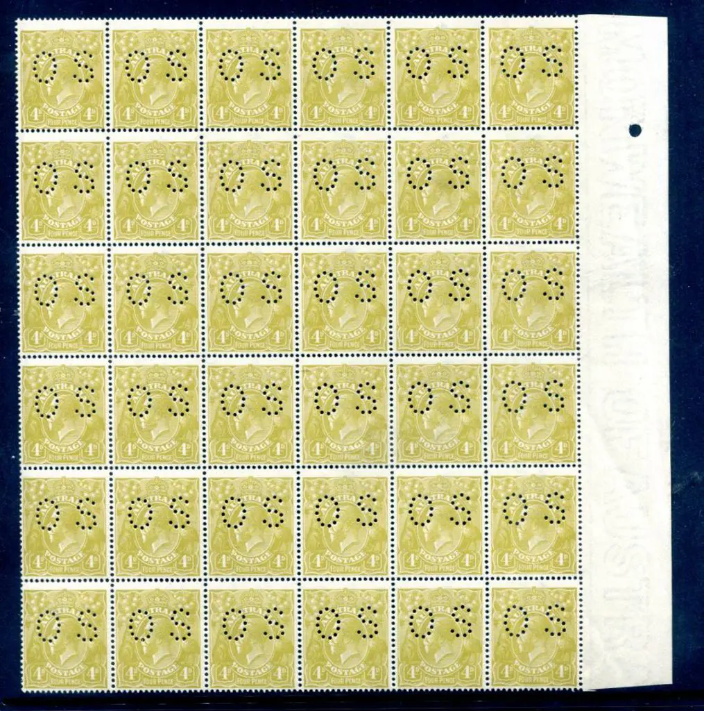 1926-30 Small Multiple Watermark Perf. 14 4d ... Image 1++