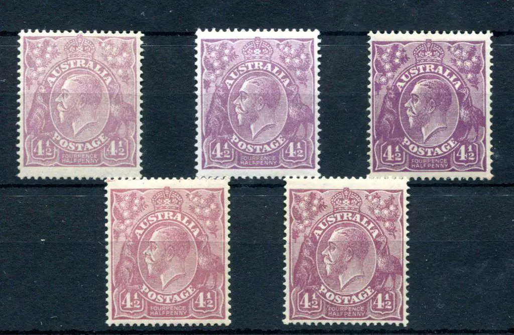 1926-30 Small Multiple Watermark Perf. 14 4½d ... Image 1++