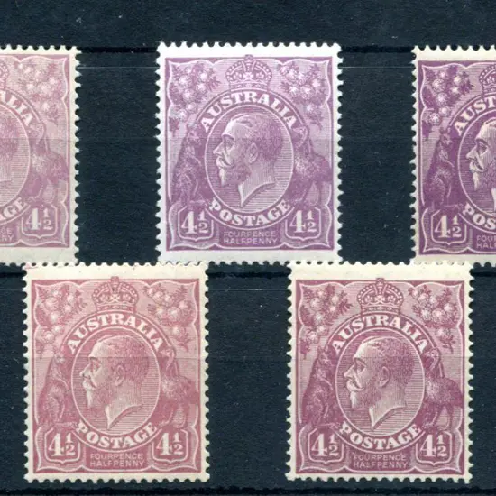 1926-30 Small Multiple Watermark Perf. 14 4½d ...