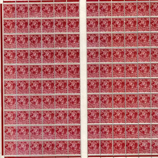 1931-36 CofA Wmk 1½d red-brown complete intact ...