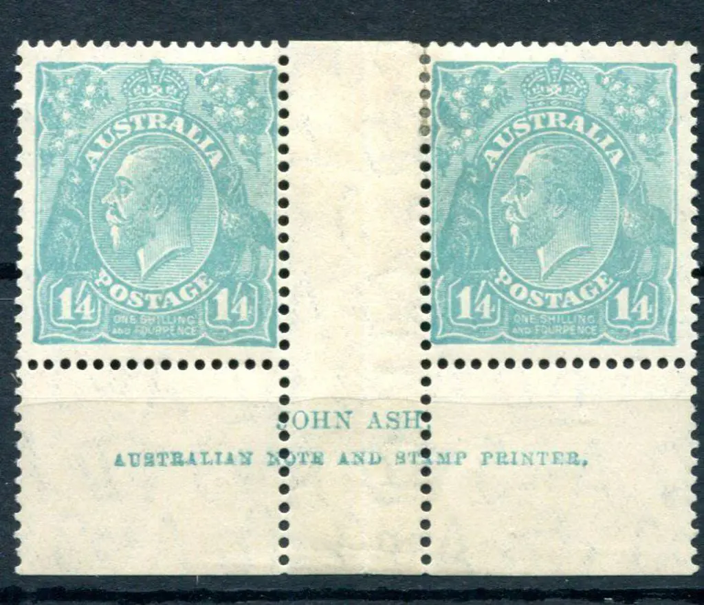 1931-36 CofA Wmk 1/4d greenish-blue John Ash ... Image 1++