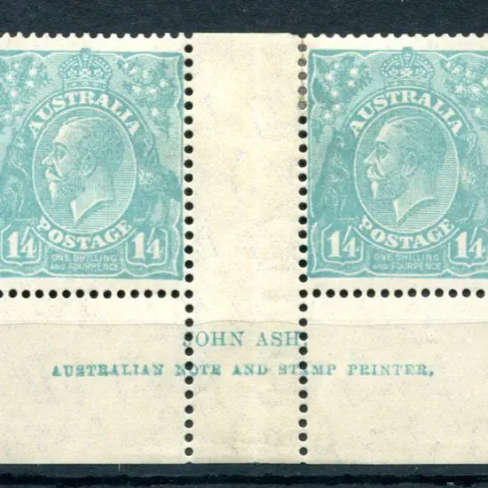 1931-36 CofA Wmk 1/4d greenish-blue John Ash ...