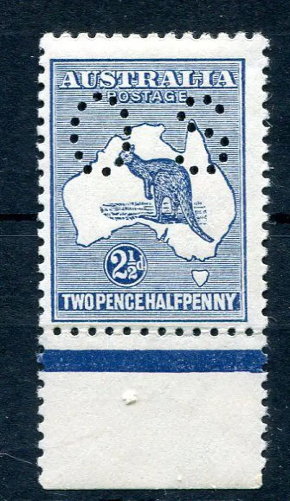 1915/28 2½d blue, 3rd wmk perfined "OS". MVLH with ... Image 1++