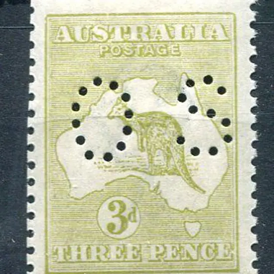 1915/28 3d pale olive-green, 3rd wmk, Die IIB ...