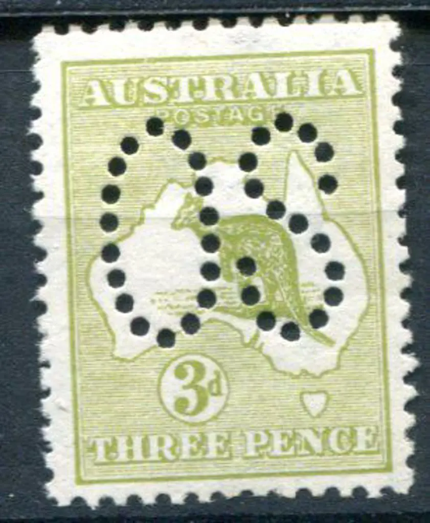 1913 4d orange, 1st wmk with right selvedge ... Image 1++