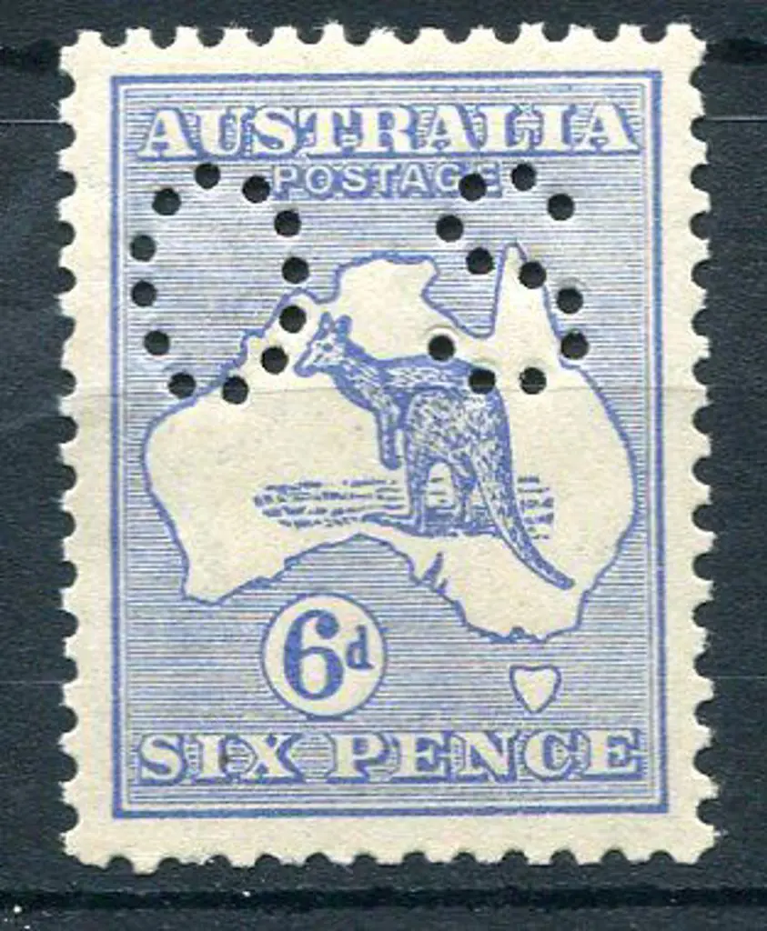 1915 6d deep ultramarine, 2nd wmk, perfined small ... Image 1++