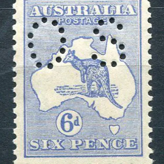 1915 6d deep ultramarine, 2nd wmk, perfined small ...