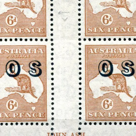 1931/47 6d chestnut, CofA wmk John Ash imprint ...