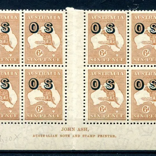 1931/47 6d pale chestnut, CofA wmk, Plate 4 Ash ...