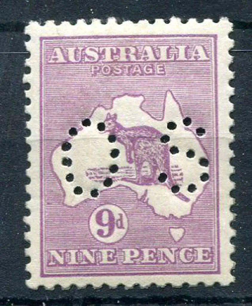 1915/28 9d pale violet, 3rd wmk, Die II perfined ... Image 1++